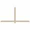 Ekena Millwork Eugene Smooth Timber Gable Bracket, Douglas Fir, 84"W x 42"H x 3 1/2"D x 3 1/2"F, 12/12 Pitch GBW084X42X0404EUG00SDF - alternate 1